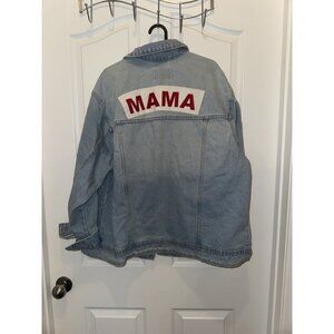 Ingrid+Isabel Mama Denim Jacket XXL Light wash Brand New
